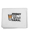 TooLoud Whiskey Is My Spirit Animal 11&#x22;x18&#x22; Dish Fingertip Towel-Fingertip Towel-TooLoud-White-Davson Sales