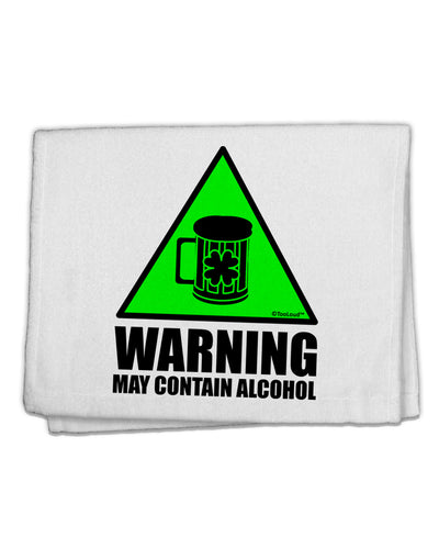 Warning May Contain Alcohol 11&#x22;x18&#x22; Dish Fingertip Towel by TooLoud-Fingertip Towel-TooLoud-White-Davson Sales