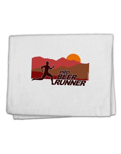 Pro Beer Runner Man 11&#x22;x18&#x22; Dish Fingertip Towel-Fingertip Towel-TooLoud-White-Davson Sales