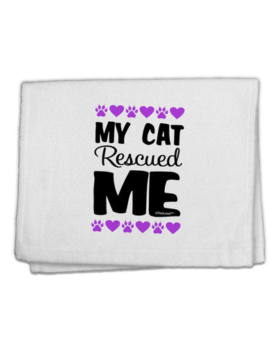 My Cat Rescued Me 11&#x22;x18&#x22; Dish Fingertip Towel-Fingertip Towel-TooLoud-White-Davson Sales