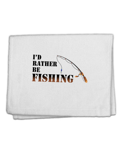 I'd Rather Be Fishing 11&#x22;x18&#x22; Dish Fingertip Towel-Fingertip Towel-TooLoud-White-Davson Sales