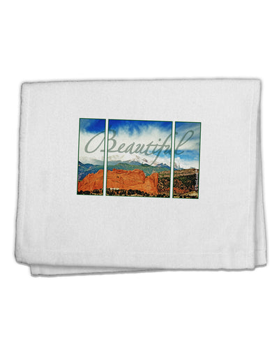 CO Beautiful View Text 11&#x22;x18&#x22; Dish Fingertip Towel-Fingertip Towel-TooLoud-White-Davson Sales