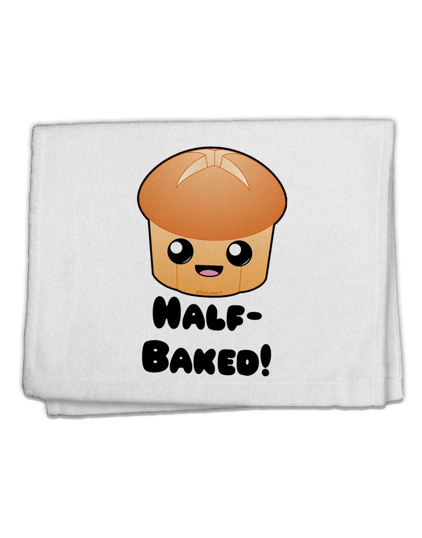 Half Baked Cute Roll 11&#x22;x18&#x22; Dish Fingertip Towel-Fingertip Towel-TooLoud-White-Davson Sales