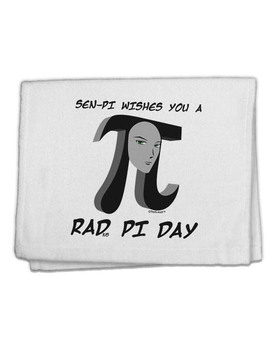 Sen-Pi Wishes You a Rad Pi Day 11&#x22;x18&#x22; Dish Fingertip Towel-Fingertip Towel-TooLoud-White-Davson Sales