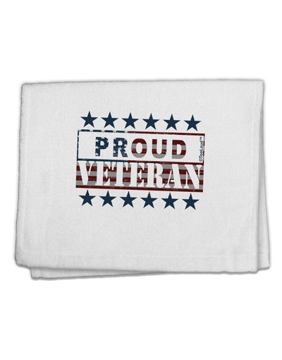 Proud Veteran Flag 11&#x22;x18&#x22; Dish Fingertip Towel-Fingertip Towel-TooLoud-White-Davson Sales