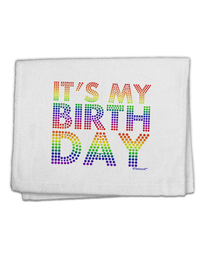 It's My Birthday - Candy Colored Dots 11&#x22;x18&#x22; Dish Fingertip Towel by TooLoud-Fingertip Towel-TooLoud-White-Davson Sales