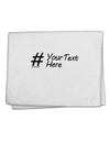 Personalized Hashtag 11&#x22;x18&#x22; Dish Fingertip Towel by TooLoud-Fingertip Towel-TooLoud-White-Davson Sales