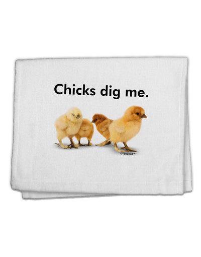 Chicks Dig Me 11&#x22;x18&#x22; Dish Fingertip Towel-Fingertip Towel-TooLoud-White-Davson Sales