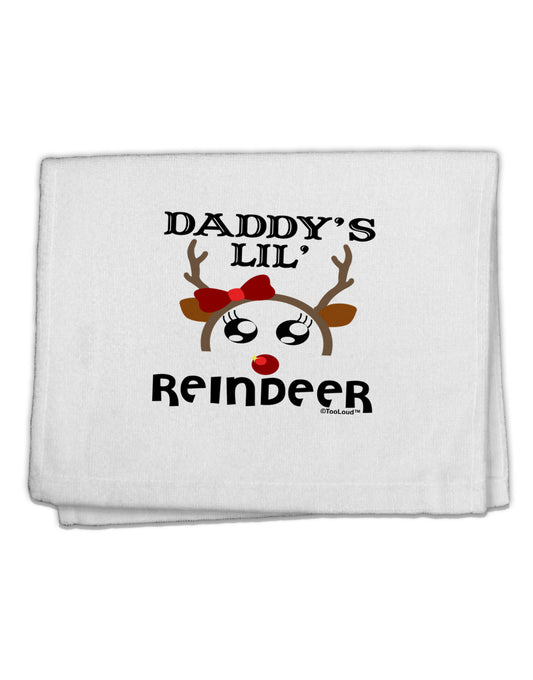 Daddy's Lil Reindeer Girl 11&#x22;x18&#x22; Dish Fingertip Towel-Fingertip Towel-TooLoud-White-Davson Sales