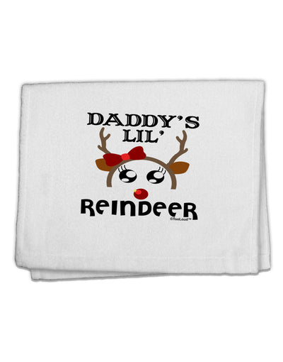 Daddy's Lil Reindeer Girl 11&#x22;x18&#x22; Dish Fingertip Towel-Fingertip Towel-TooLoud-White-Davson Sales