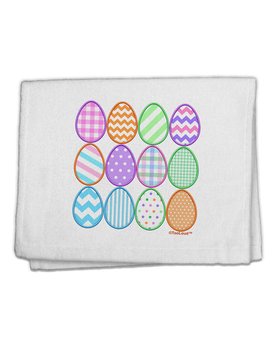 Cute Faux Applique Easter Eggs 11&#x22;x18&#x22; Dish Fingertip Towel-Fingertip Towel-TooLoud-White-Davson Sales