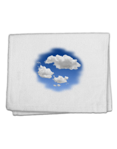 Blue Sky Puffy Clouds 11&#x22;x18&#x22; Dish Fingertip Towel-Fingertip Towel-TooLoud-White-Davson Sales