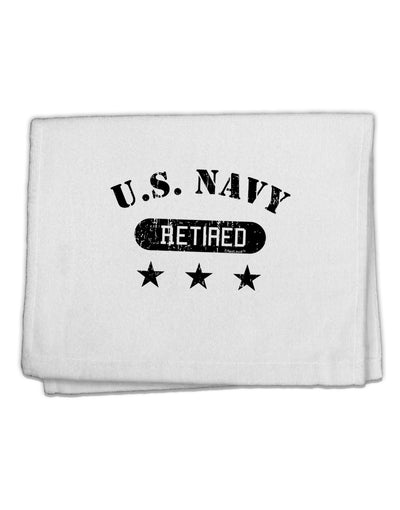 Retired Navy 11&#x22;x18&#x22; Dish Fingertip Towel by TooLoud-Fingertip Towel-TooLoud-White-Davson Sales