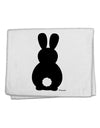 Cute Bunny Silhouette with Tail 11&#x22;x18&#x22; Dish Fingertip Towel by TooLoud-Fingertip Towel-TooLoud-White-Davson Sales