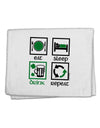 Eat Sleep Drink Green Beer Repeat 11&#x22;x18&#x22; Dish Fingertip Towel-Fingertip Towel-TooLoud-White-Davson Sales