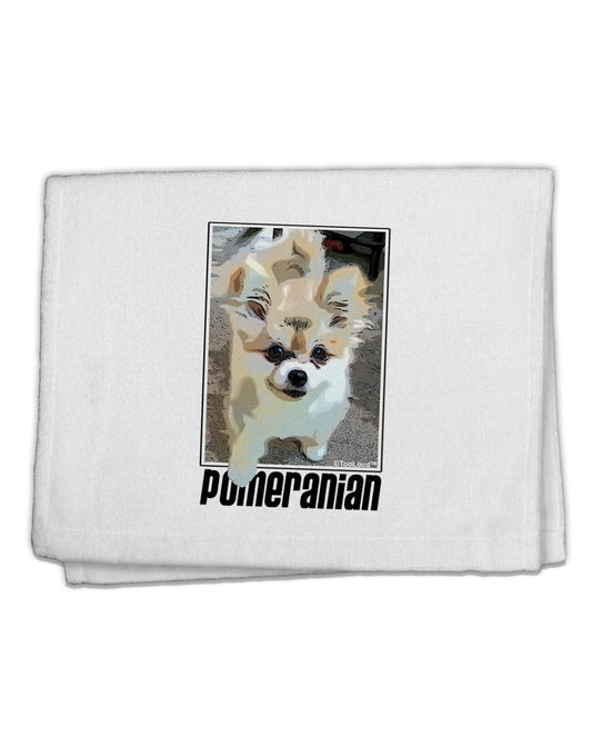 Pomeranian Step Out 11&#x22;x18&#x22; Dish Fingertip Towel by TooLoud-Fingertip Towel-TooLoud-White-Davson Sales