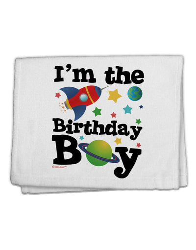 I'm the Birthday Boy - Outer Space Design 11&#x22;x18&#x22; Dish Fingertip Towel by TooLoud-Fingertip Towel-TooLoud-White-Davson Sales