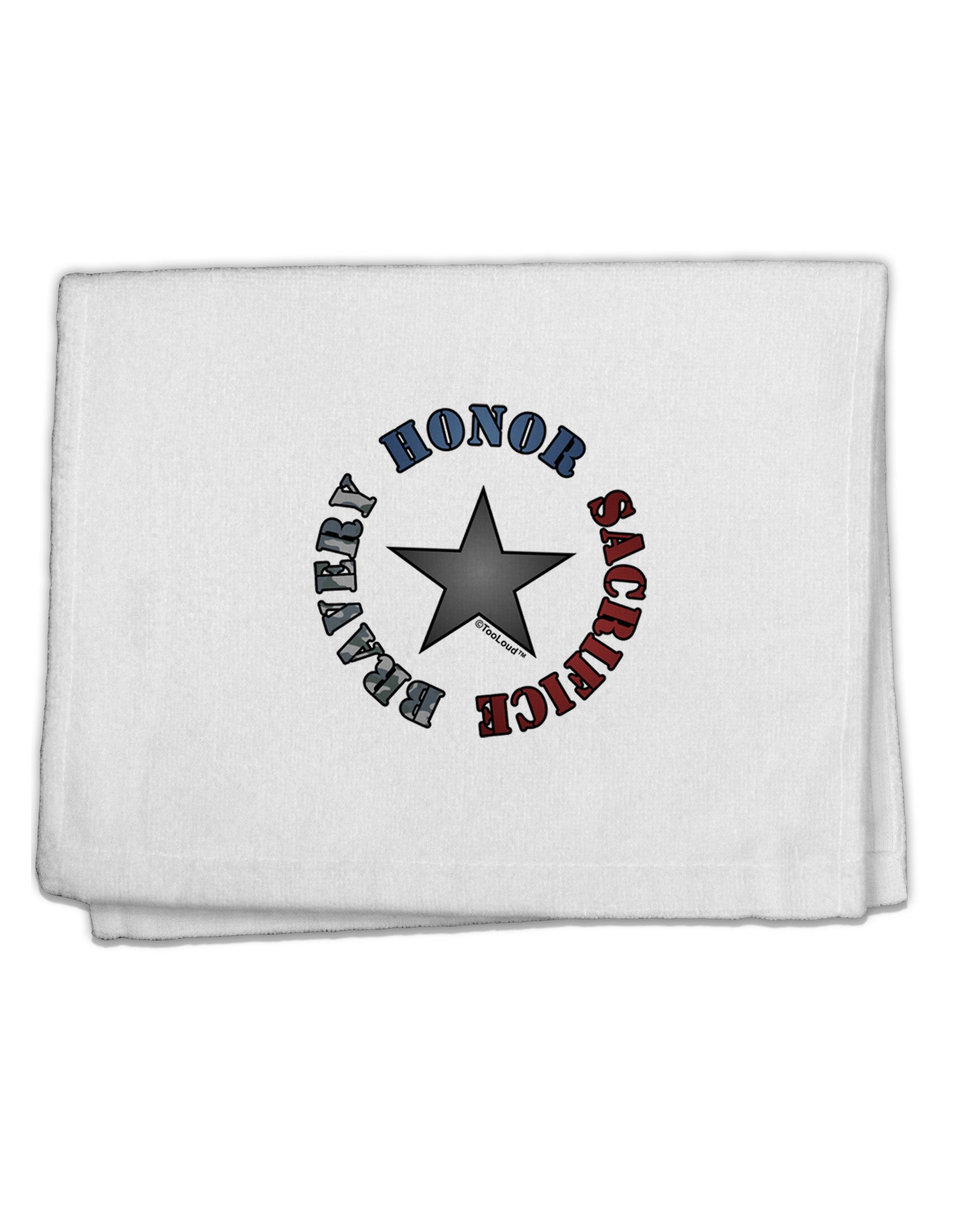 Honor Sacrifice Bravery 11&#x22;x18&#x22; Dish Fingertip Towel by TooLoud-Fingertip Towel-TooLoud-White-Davson Sales