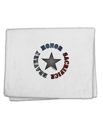 Honor Sacrifice Bravery 11&#x22;x18&#x22; Dish Fingertip Towel by TooLoud-Fingertip Towel-TooLoud-White-Davson Sales