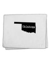 Oklahoma - United States Shape 11&#x22;x18&#x22; Dish Fingertip Towel by TooLoud-Fingertip Towel-TooLoud-White-Davson Sales