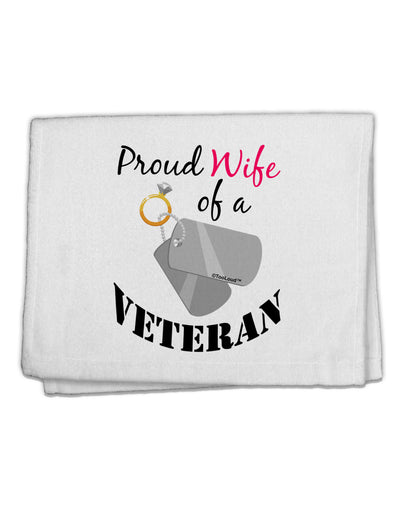 Wife of Veteran 11&#x22;x18&#x22; Dish Fingertip Towel-Fingertip Towel-TooLoud-White-Davson Sales