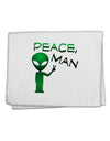 Peace Man Alien 11&#x22;x18&#x22; Dish Fingertip Towel-Fingertip Towel-TooLoud-White-Davson Sales