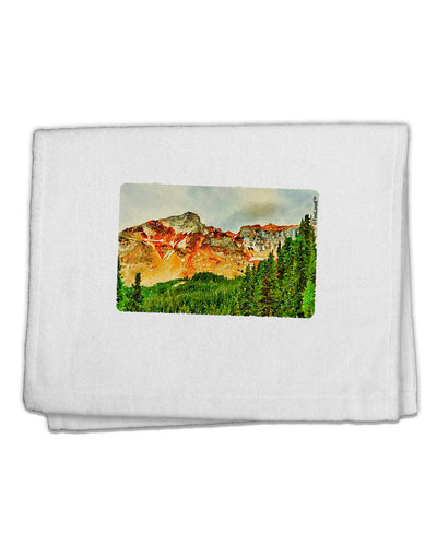 Colorado Forrest Watercolor 11&#x22;x18&#x22; Dish Fingertip Towel-Fingertip Towel-TooLoud-White-Davson Sales