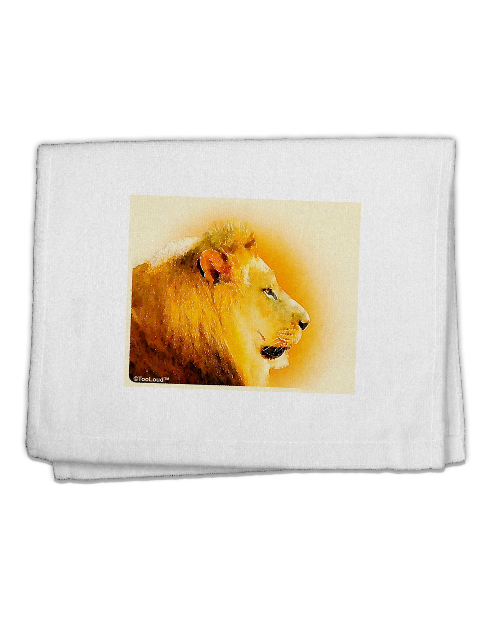 Lion Watercolor 3 11&#x22;x18&#x22; Dish Fingertip Towel-Fingertip Towel-TooLoud-White-Davson Sales