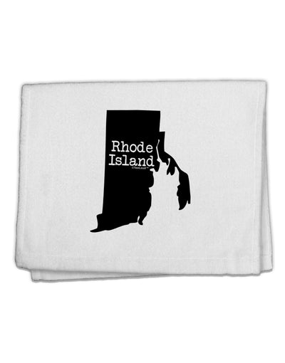 Rhode Island - United States Shape 11&#x22;x18&#x22; Dish Fingertip Towel by TooLoud-Fingertip Towel-TooLoud-White-Davson Sales