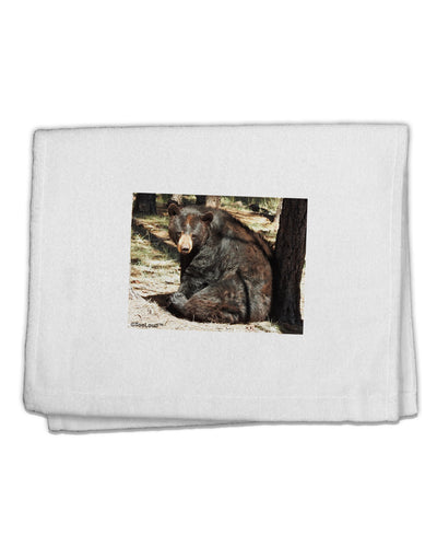 Sad Black Bear 11&#x22;x18&#x22; Dish Fingertip Towel-Fingertip Towel-TooLoud-White-Davson Sales