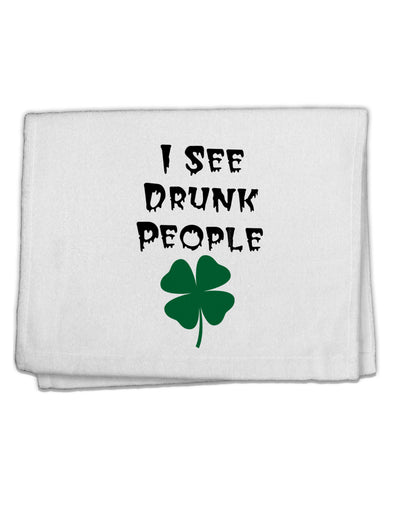 I See Drunk People Funny 11&#x22;x18&#x22; Dish Fingertip Towel by TooLoud-TooLoud-White-Davson Sales