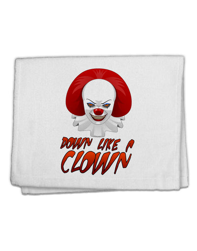 Down Like a Clown 11&#x22;x18&#x22; Dish Fingertip Towel-Fingertip Towel-TooLoud-White-Davson Sales