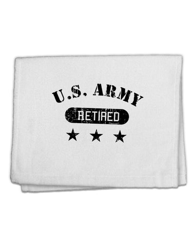 Retired Army 11&#x22;x18&#x22; Dish Fingertip Towel by TooLoud-Fingertip Towel-TooLoud-White-Davson Sales