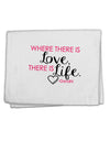 TooLoud Where There Is Love Gandhi 11&#x22;x18&#x22; Dish Fingertip Towel-Fingertip Towel-TooLoud-White-Davson Sales