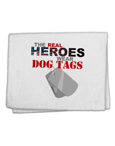 Heroes Dog Tags 11&#x22;x18&#x22; Dish Fingertip Towel-Fingertip Towel-TooLoud-White-Davson Sales