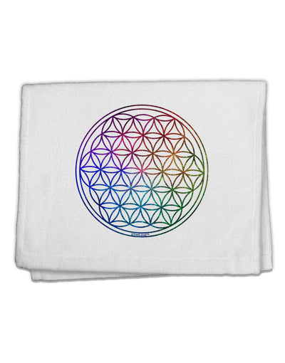 Flower of Life Circle 11&#x22;x18&#x22; Dish Fingertip Towel-Fingertip Towel-TooLoud-White-Davson Sales