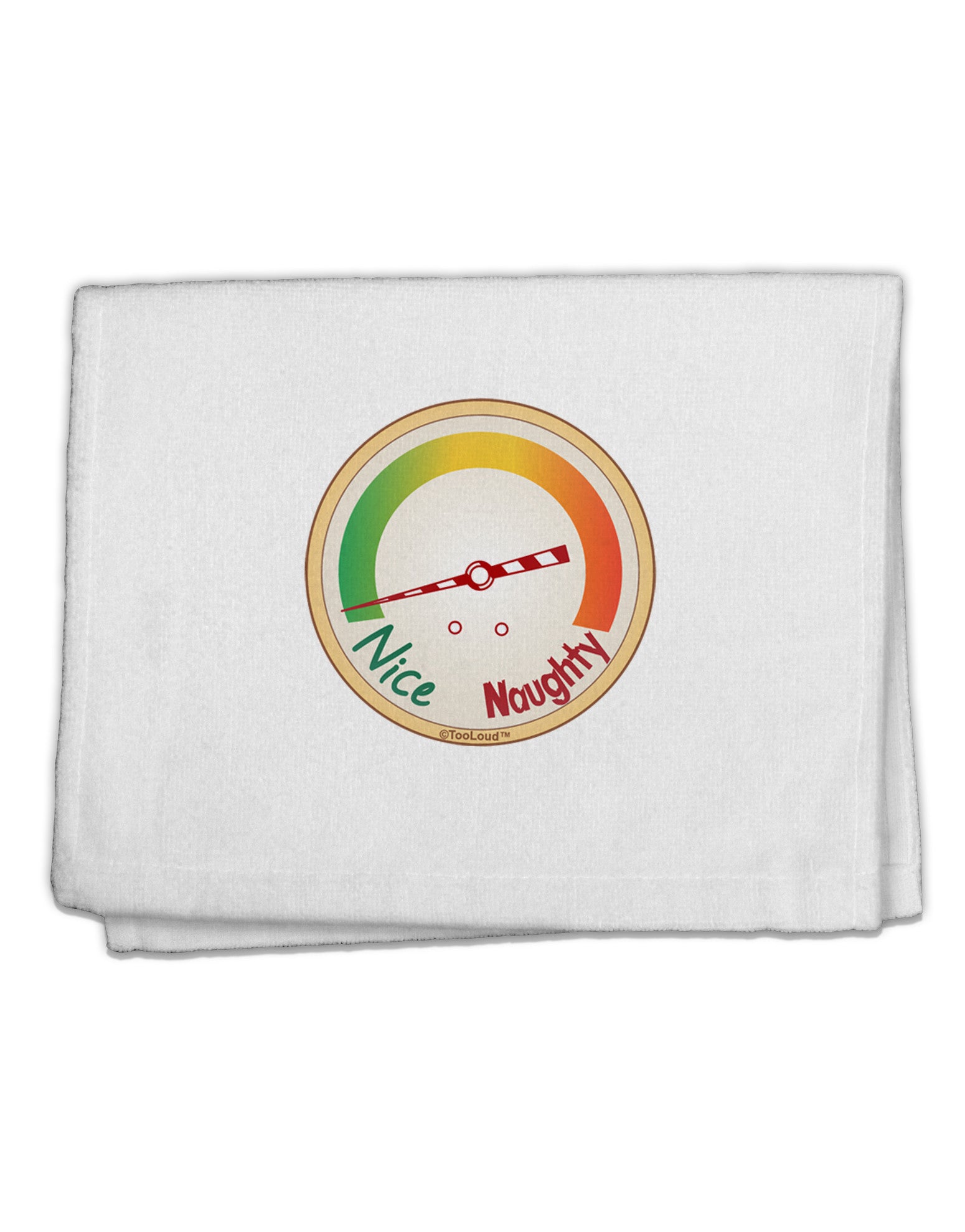 Naughty or Nice Meter Nice 11&#x22;x18&#x22; Dish Fingertip Towel-Fingertip Towel-TooLoud-White-Davson Sales
