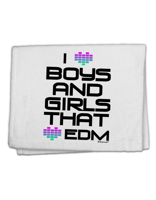 I Heart Boys and Girls That Heart EDM 11&#x22;x18&#x22; Dish Fingertip Towel-Fingertip Towel-TooLoud-White-Davson Sales