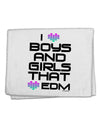 I Heart Boys and Girls That Heart EDM 11&#x22;x18&#x22; Dish Fingertip Towel-Fingertip Towel-TooLoud-White-Davson Sales