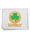 Shamrock Button - Lucky 11&#x22;x18&#x22; Dish Fingertip Towel by TooLoud-Fingertip Towel-TooLoud-White-Davson Sales