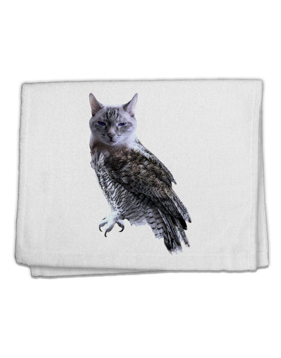 Lucky Cat Owl 11&#x22;x18&#x22; Dish Fingertip Towel-Fingertip Towel-TooLoud-White-Davson Sales