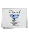 Birthstone Diamond 11&#x22;x18&#x22; Dish Fingertip Towel by TooLoud-Fingertip Towel-TooLoud-White-Davson Sales