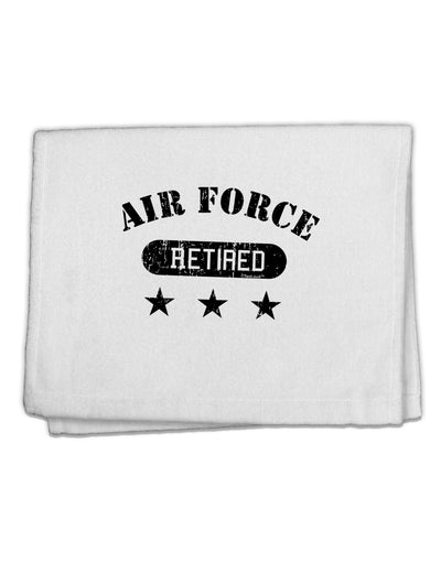 Retired Air Force 11&#x22;x18&#x22; Dish Fingertip Towel by TooLoud-Fingertip Towel-TooLoud-White-Davson Sales