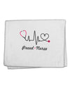 Stethoscope Heartbeat Text 11&#x22;x18&#x22; Dish Fingertip Towel-Fingertip Towel-TooLoud-White-Davson Sales