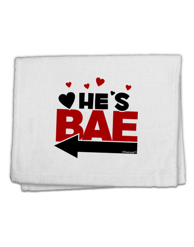 He's BAE - Left Arrow 11&#x22;x18&#x22; Dish Fingertip Towel-Fingertip Towel-TooLoud-White-Davson Sales