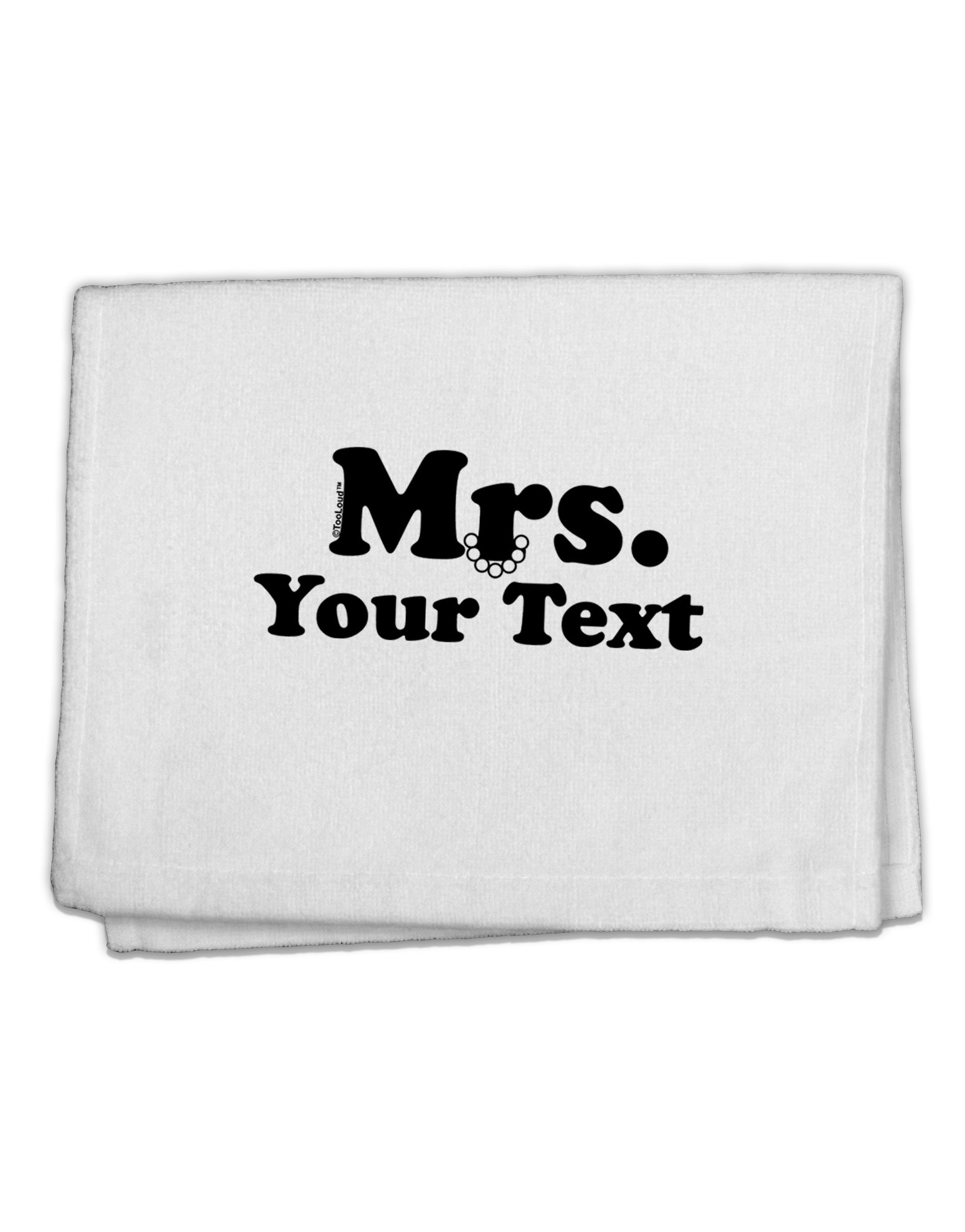 Personalized Mrs Classy 11&#x22;x18&#x22; Dish Fingertip Towel by TooLoud-Fingertip Towel-TooLoud-White-Davson Sales