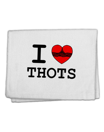 I Love Heart THOTS 11&#x22;x18&#x22; Dish Fingertip Towel-Fingertip Towel-TooLoud-White-Davson Sales