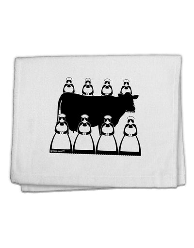 Eight Maids A Milking 11&#x22;x18&#x22; Dish Fingertip Towel-Fingertip Towel-TooLoud-White-Davson Sales