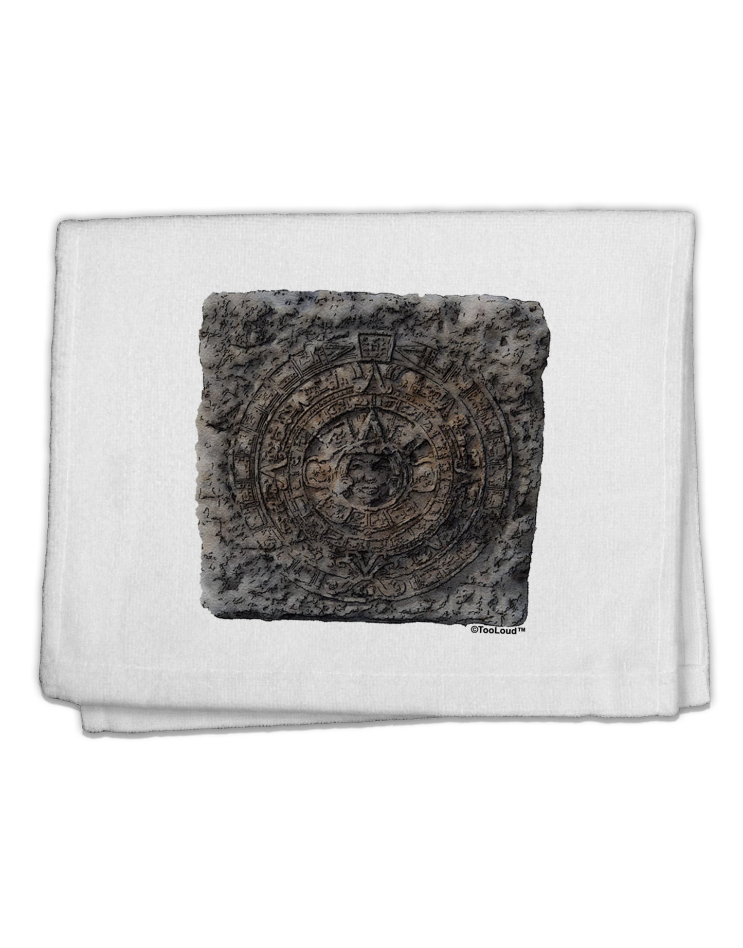 Stone Carving Watercolor 11&#x22;x18&#x22; Dish Fingertip Towel-Fingertip Towel-TooLoud-White-Davson Sales