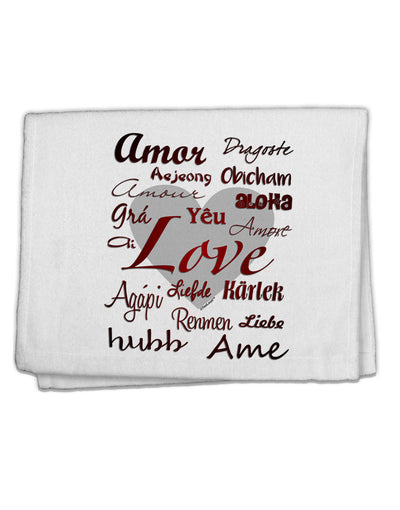 Love Languages 11&#x22;x18&#x22; Dish Fingertip Towel by TooLoud-Fingertip Towel-TooLoud-White-Davson Sales